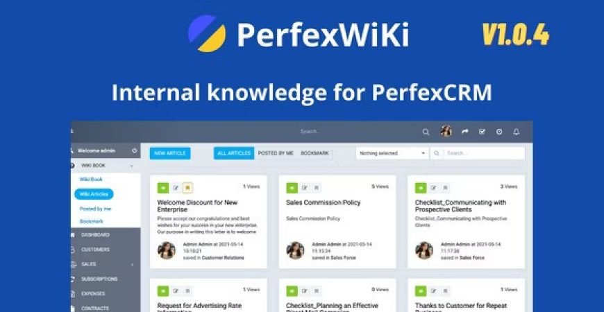 PerfexWiki Nulled PHP Script