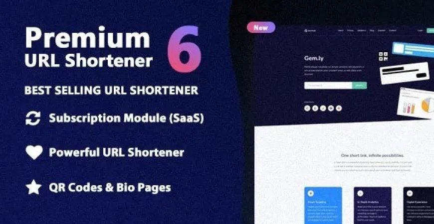 Premium URL Shortener Nulled PHP Script