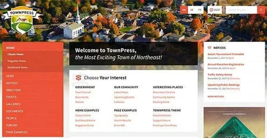 TownPress nulled Themes