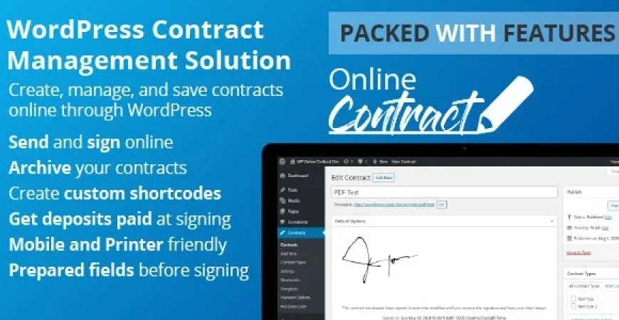 WP Online Contract nulled plugin