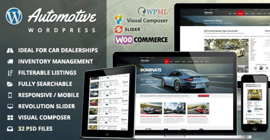Automotive Car Dealership Business nulled theme
