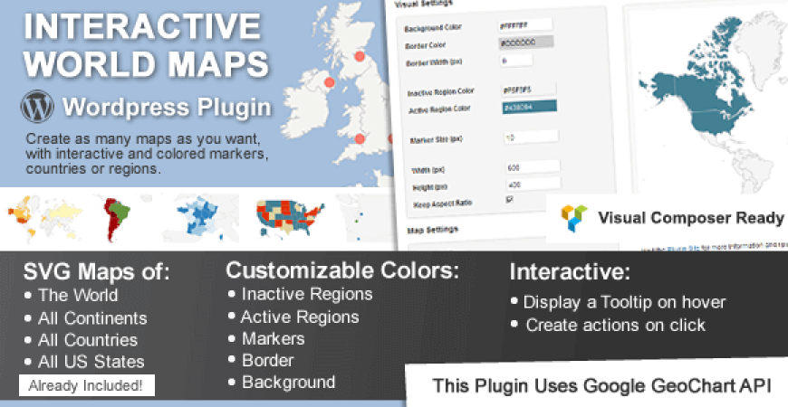Interactive World Maps NULLED Plugin
