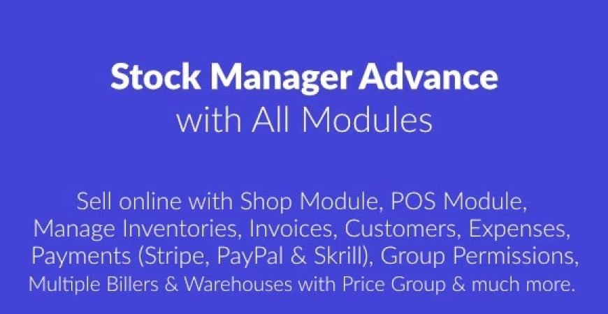 Stock Manager Advance Nulled PHP Script